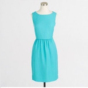 J. Crew Aqua Blue Cocktail Bridesmaid Dress: 8
